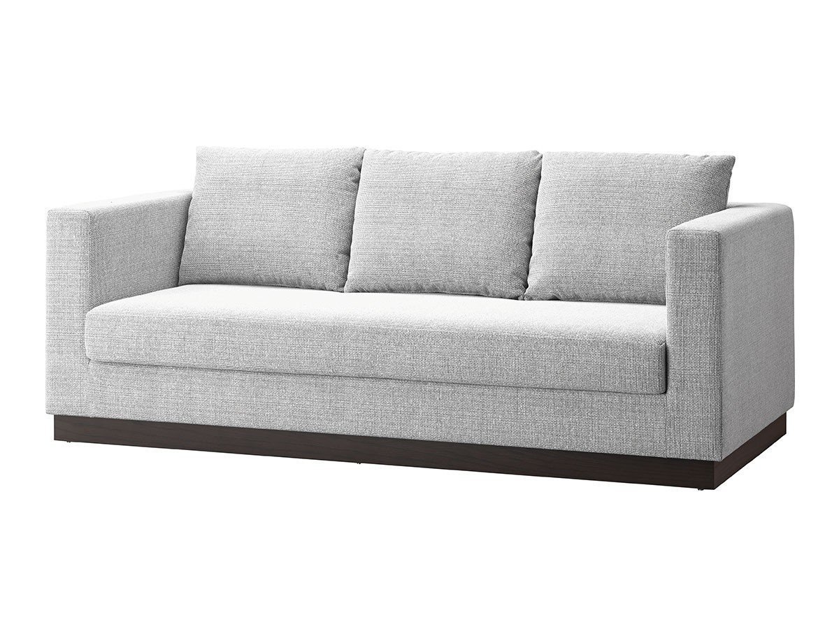 【フライミー ノワール/FLYMEe Noir / GOODS】の3P SOFA / 3人掛けソファ n5959 インテリア・キッズ・メンズ・レディースファッション・服の通販 founy(ファウニー) 　クッション　Cushion, Throw Pillow　シンプル　Simple, Minimal　トレンド　Trend, Trending Now　フォルム　Silhouette, Form　ホーム・キャンプ・アウトドア・お取り寄せ　Home Living / Home & Lifestyle / Camping Gear / Outdoor Camping　家具・インテリア　Home Furniture & Interior. Stylish & Functional Living Spaces　ソファー　Couches & Sofas　張地:パッサン ホワイト(Bランク)、脚部ウォルナット、セット内容:ソファ + 背クッション3点|ID: prp329100004970194 ipo3291000000037273426