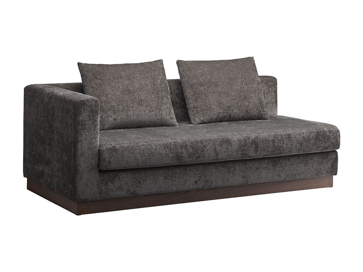 【フライミー ノワール/FLYMEe Noir / GOODS】の2P SOFA / 2人掛け片肘ソファ n5957(右アーム) インテリア・キッズ・メンズ・レディースファッション・服の通販 founy(ファウニー) 　クッション　Cushion, Throw Pillow　シンプル　Simple, Minimal　トレンド　Trend, Trending Now　フォルム　Silhouette, Form　ホーム・キャンプ・アウトドア・お取り寄せ　Home Living / Home & Lifestyle / Camping Gear / Outdoor Camping　家具・インテリア　Home Furniture & Interior. Stylish & Functional Living Spaces　ソファー　Couches & Sofas　張地:グリード ナツメグ(Dランク)、脚部ウォルナット、セット内容:ソファ + 背クッション2点|ID: prp329100004970195 ipo3291000000037273433