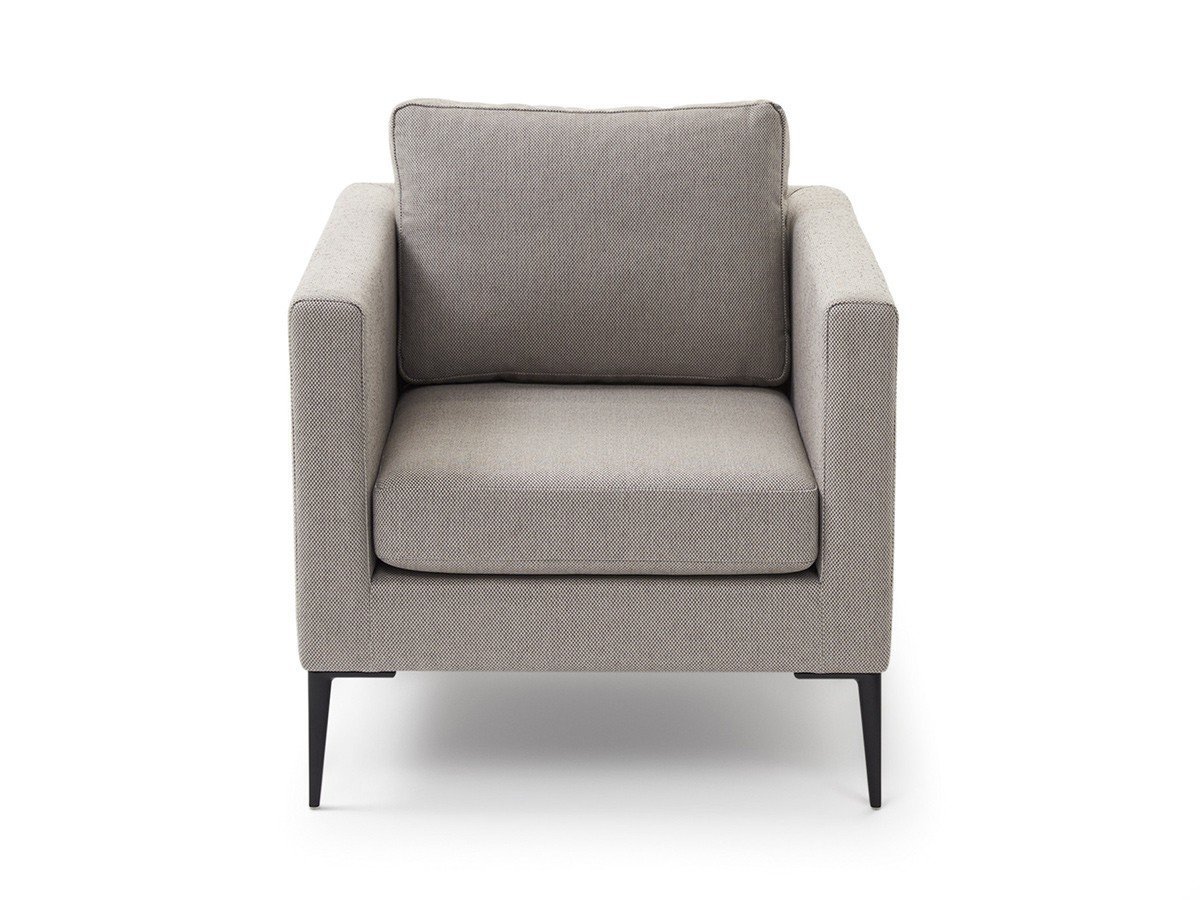 【フライミー ノワール/FLYMEe Noir / GOODS】の1P SOFA / 1人掛けソファ n5988 (金属脚タイプ) インテリア・キッズ・メンズ・レディースファッション・服の通販 founy(ファウニー) 　エレガント 上品　Elegant　クッション　Cushion, Throw Pillow　スリム　Slim, Slim Fit　ホーム・キャンプ・アウトドア・お取り寄せ　Home Living / Home & Lifestyle / Camping Gear / Outdoor Camping　家具・インテリア　Home Furniture & Interior. Stylish & Functional Living Spaces　ソファー　Couches & Sofas　張地:脚部ブラック|ID: prp329100004970199 ipo3291000000037273460