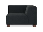 【フランネルソファ/FLANNEL SOFA / GOODS】のBRICK 1P CORNER SOFA / ブリック 1人掛けコーナーソファ 張地:GQ チャコールグレー(グループ4)、脚部:ウォールナット|ID: prp329100004970233 ipo3291000000037273680
