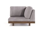 【マスターウォール/MASTERWAL / GOODS】のDANISH SOFA / デニッシュ ソファ コーナー9090 張地:フロールス シルバー(ファブリック3)、フレーム:ウォールナット、コーナー位置:左コーナー|ID: prp329100004970240 ipo3291000000037273708