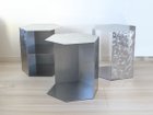 【三代目板金屋/Bankinya / GOODS】のhoneycomb / ハニカム 前面開放型(シルバー) 大人の最旬トレンドファッション＆コーディネート founy(ファウニー) シルバー Silver, Metallic Silver テーブル Table, Dining Table ミックス Mix, Mixed Style ランダム Random, Irregular 送料無料 Free Shipping おすすめ Recommended / Our Picks ホーム・キャンプ・アウトドア・お取り寄せ Home Living / Home & Lifestyle / Camping Gear / Outdoor Camping 家具・インテリア Home Furniture & Interior. Stylish & Functional Living Spaces 収納家具・キャビネット Storage Furniture シェルフ・オープンラック・収納棚 Open Shelf Rack thumbnail 左奥:前面開放型 / 棚板付き、中央:前面開放型(本商品)、右奥:交互開放型|ID: prp329100004970243 ipo3291000000037273769