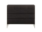 【フライミー ヴェール/FLYMEe vert / GOODS】のLIVING CHEST / 4段チェスト #105352 大人の最旬トレンドファッション＆コーディネート founy(ファウニー) エレガント 上品 Elegant コンパクト Compact, Small Size シンプル Simple, Minimal スリム Slim, Slim Fit モダン Modern, Contemporary ホーム・キャンプ・アウトドア・お取り寄せ Home Living / Home & Lifestyle / Camping Gear / Outdoor Camping 家具・インテリア Home Furniture & Interior. Stylish & Functional Living Spaces 収納家具・キャビネット Storage Furniture チェスト・収納引き出し Drawers / Storage Chest thumbnail ブラック|ID: prp329100004970261 ipo3291000000037273953