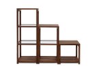 【マスターウォール/MASTERWAL / GOODS】のKAKTAS SHELF / カクタス シェルフ 2段 幅40cm(木棚) 組合せ例:3段 幅40cm(ガラス棚)、2段 幅40cm(ガラス棚)、1段 幅40cm(木棚)|ID: prp329100004970278 ipo3291000000037274046