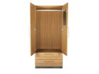 【アデペシュ/a.depeche】のcadeal wardrobe unit2 / カデル ワードローブ ユニット2 「2ドア+ドロワー」の扉収納の内部はハンガーバーが取り付けられたハンガータイプです。|ID: prp329100004970299 ipo3291000000037274166