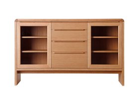 【日進木工/NISSHIN MOKKOU / GOODS】のGROW Sideboard / グロウ サイドボード ガラス扉 大人の最旬トレンドファッション＆コーディネート founy(ファウニー) ガラス Glass, Glassware ステーショナリー Stationery, Office Supplies フォルム Silhouette, Form エレガント 上品 Elegant ホーム・キャンプ・アウトドア・お取り寄せ Home Living / Home & Lifestyle / Camping Gear / Outdoor Camping 家具・インテリア Home Furniture & Interior. Stylish & Functional Living Spaces 収納家具・キャビネット Storage Furniture サイドボード・リビング収納 Cabinet / Storage Cabinet |ID:prp329100004970311