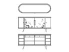 【マツオカ/MATSUOKA / GOODS】のKIMONO SIDEBOARD / キモノ サイドボード(カシュー漆絵巻) 扉内には引出し2杯、可動棚板6枚が設けられています。|ID: prp329100004970373 ipo3291000000037274697