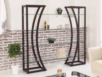 【フライミー ノワール/FLYMEe Noir / GOODS】のGLASS LACK W150 / ガラスラック 幅150cm m77187 大人の最旬トレンドファッション＆コーディネート founy(ファウニー) ガラス Glass, Glassware フレーム Frame, Outline ホーム・キャンプ・アウトドア・お取り寄せ Home Living / Home & Lifestyle / Camping Gear / Outdoor Camping 家具・インテリア Home Furniture & Interior. Stylish & Functional Living Spaces 収納家具・キャビネット Storage Furniture シェルフ・オープンラック・収納棚 Open Shelf Rack |ID:prp329100004970399