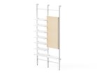 【スティール/stiiilll / GOODS】のShelf double 8plate wood pegboard set / シェルフ 2台 8段 + ウッドペグボード セット 大人の最旬トレンドファッション＆コーディネート founy(ファウニー) スリム Slim, Slim Fit フォルム Silhouette, Form フレーム Frame, Outline プレート Plate, Dish モダン Modern, Contemporary ホーム・キャンプ・アウトドア・お取り寄せ Home Living / Home & Lifestyle / Camping Gear / Outdoor Camping 家具・インテリア Home Furniture & Interior. Stylish & Functional Living Spaces 収納家具・キャビネット Storage Furniture シェルフ・オープンラック・収納棚 Open Shelf Rack thumbnail 取付仕様:壁面ビス固定、ホワイト|ID: prp329100004970409 ipo3291000000037274921