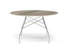 【カルテル/Kartell / GOODS】のGLOSSY / グロッシー ラウンド セラミックトップ 128 天板:トロピカルグレイ、脚部クローム|ID: prp329100004970461 ipo3291000000037275311
