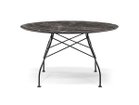 【カルテル/Kartell / GOODS】のGLOSSY / グロッシー ラウンド セラミックトップ 128 天板:ブランエンペラドール、脚部ブラック|ID: prp329100004970461 ipo3291000000037275313