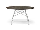 【カルテル/Kartell / GOODS】のGLOSSY / グロッシー ラウンド セラミックトップ 128 天板:エイジドブロンズ、脚部クローム|ID: prp329100004970461 ipo3291000000037275317