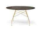 【カルテル/Kartell / GOODS】のGLOSSY / グロッシー ラウンド セラミックトップ 128 天板:エイジドブロンズ、脚部ゴールド|ID: prp329100004970461 ipo3291000000037275318