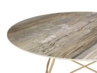 【カルテル/Kartell / GOODS】のGLOSSY / グロッシー ラウンド セラミックトップ 128 天板:トロピカルグレイ、脚部ゴールド|ID: prp329100004970461 ipo3291000000037275321