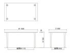 【フライミー ヴェール/FLYMEe vert / GOODS】のDINING TABLE / ダイニングテーブル #117190 「幅150 × 奥行80cm」寸法図|ID: prp329100004970464 ipo3291000000037275348