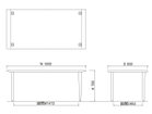 【フライミー ヴェール/FLYMEe vert / GOODS】のDINING TABLE / ダイニングテーブル #117190 「幅180 × 奥行90cm」寸法図|ID: prp329100004970464 ipo3291000000037275350