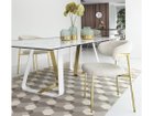 【カリガリス/Calligaris / GOODS】のSUNSHINE / サンシャイン CS/4128-FB 200 脚部カラー「P94マットオプティックホワイト × P33Lペインテッドブラス」参考イメージ|ID: prp329100004970473 ipo3291000000037275421