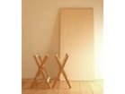 【広松木工/Hiromatsu Furniture / GOODS】のPRIMITIVO / プリミティーヴォ ダイニングテーブル 3つのパーツからなる脚部を左右組み上げ、天板を乗せるだけのシンプルな構造です。|ID: prp329100004970478 ipo3291000000037275448
