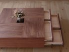 【フライミー ヴェール/FLYMEe vert / GOODS】のCENTER TABLE / センターテーブル #100153 大人の最旬トレンドファッション＆コーディネート founy(ファウニー) センター Center, Center Line テーブル Table, Dining Table フラワー Flower, Floral ホーム・キャンプ・アウトドア・お取り寄せ Home Living / Home & Lifestyle / Camping Gear / Outdoor Camping 家具・インテリア Home Furniture & Interior. Stylish & Functional Living Spaces テーブル Dining, Coffee & Side Tables ローテーブル・センターテーブル Coffee & Center Tables thumbnail 表側は細かな雑貨類も収納しやすいように引出しを4つに分けています。|ID: prp329100004970508 ipo3291000000037275710