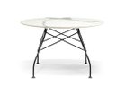【カルテル/Kartell / GOODS】のGLOSSY / グロッシー ラウンド セラミックトップ 118 天板:ホワイトマーブル、脚部ブラック|ID: prp329100004970523 ipo3291000000037275790