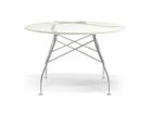【カルテル/Kartell / GOODS】のGLOSSY / グロッシー ラウンド セラミックトップ 118 天板:ホワイトマーブル、脚部クローム|ID: prp329100004970523 ipo3291000000037275791