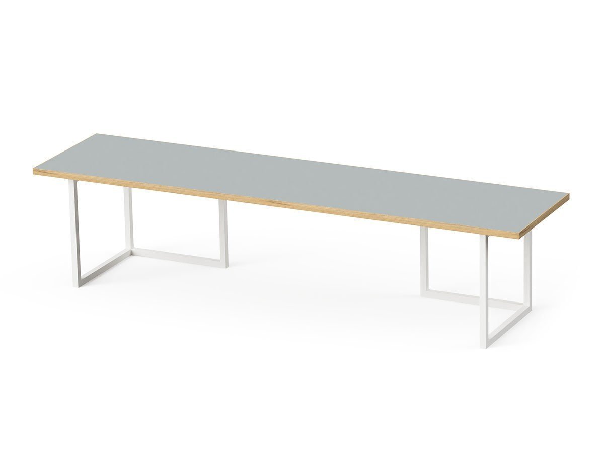 【スティール/stiiilll / GOODS】のTable Set / テーブルセット メラミンウッド天板 ハーフ + スチール脚 S インテリア・キッズ・メンズ・レディースファッション・服の通販 founy(ファウニー) 　ウッド　Wooden Design　シンプル　Simple, Minimal　スリム　Slim, Slim Fit　テーブル　Table, Dining Table　ハーフ　Half, Half-Length　ホーム・キャンプ・アウトドア・お取り寄せ　Home Living / Home & Lifestyle / Camping Gear / Outdoor Camping　家具・インテリア　Home Furniture & Interior. Stylish & Functional Living Spaces　テーブル　Dining, Coffee & Side Tables　ローテーブル・センターテーブル　Coffee & Center Tables　天板グレー、脚部ホワイト|ID: prp329100004970534 ipo3291000000037275864