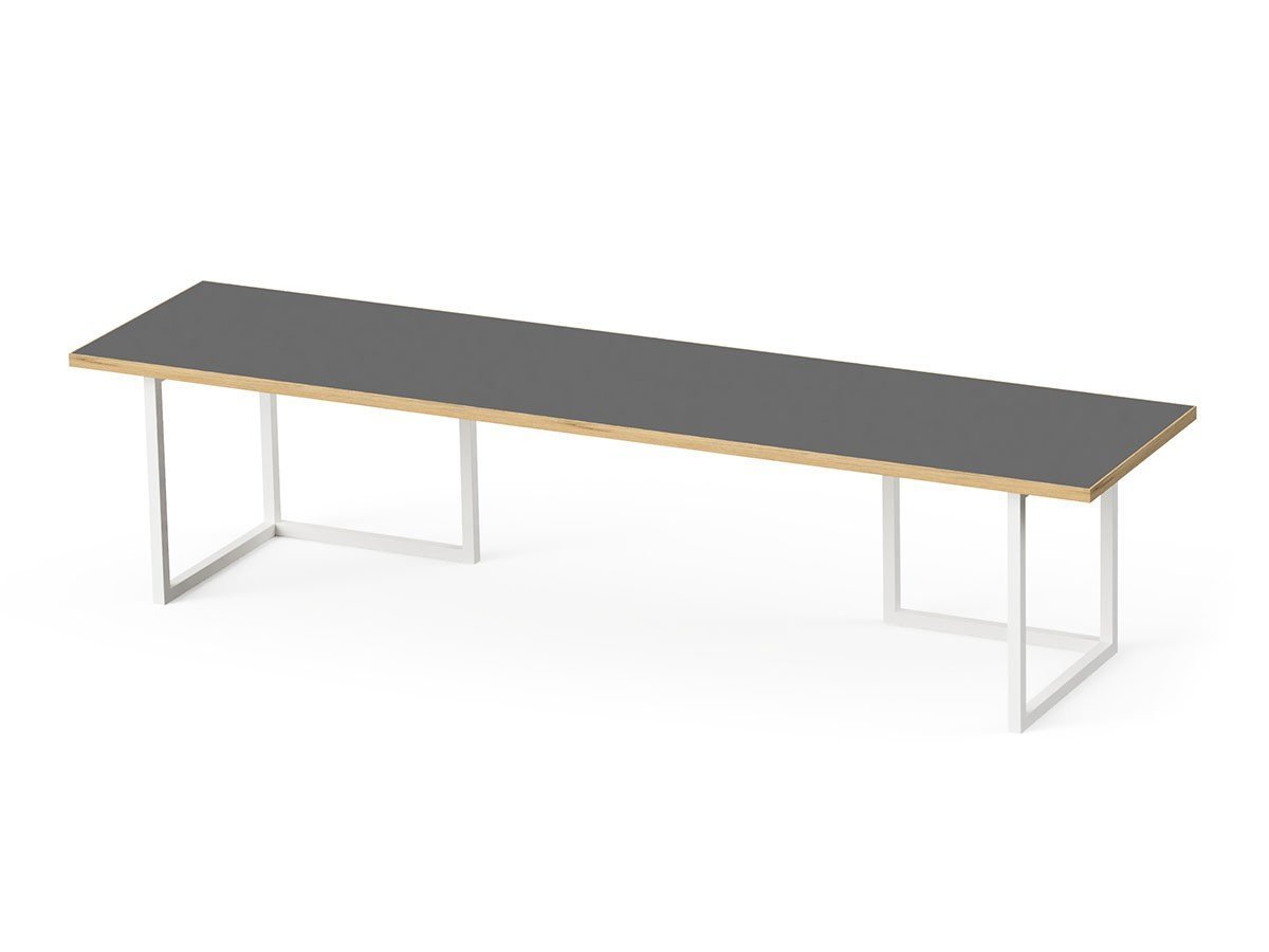 【スティール/stiiilll / GOODS】のTable Set / テーブルセット メラミンウッド天板 ハーフ + スチール脚 S インテリア・キッズ・メンズ・レディースファッション・服の通販 founy(ファウニー) 　ウッド　Wooden Design　シンプル　Simple, Minimal　スリム　Slim, Slim Fit　テーブル　Table, Dining Table　ハーフ　Half, Half-Length　ホーム・キャンプ・アウトドア・お取り寄せ　Home Living / Home & Lifestyle / Camping Gear / Outdoor Camping　家具・インテリア　Home Furniture & Interior. Stylish & Functional Living Spaces　テーブル　Dining, Coffee & Side Tables　ローテーブル・センターテーブル　Coffee & Center Tables　天板ダークグレー、脚部ホワイト|ID: prp329100004970534 ipo3291000000037275866