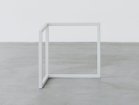 【スティール/stiiilll / GOODS】のTable Set / テーブルセット メラミンウッド天板 ハーフ + スチール脚 S 大人の最旬トレンドファッション＆コーディネート founy(ファウニー) ウッド Wooden Design シンプル Simple, Minimal スリム Slim, Slim Fit テーブル Table, Dining Table ハーフ Half, Half-Length ホーム・キャンプ・アウトドア・お取り寄せ Home Living / Home & Lifestyle / Camping Gear / Outdoor Camping 家具・インテリア Home Furniture & Interior. Stylish & Functional Living Spaces テーブル Dining, Coffee & Side Tables ローテーブル・センターテーブル Coffee & Center Tables thumbnail 脚部ホワイト|ID: prp329100004970534 ipo3291000000037275877