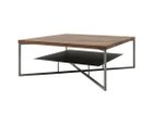 【杉山製作所/Sugiyama Seisakusho / GOODS】のKUROTETSU SUMI LIVING TABLE / クロテツ スミ リビングテーブル 大人の最旬トレンドファッション＆コーディネート founy(ファウニー) 送料無料 Free Shipping クール Cool, Chic シンプル Simple, Minimal スクエア Square, Square Shape テーブル Table, Dining Table 雑誌 Magazine, Fashion Magazine ホーム・キャンプ・アウトドア・お取り寄せ Home Living / Home & Lifestyle / Camping Gear / Outdoor Camping 家具・インテリア Home Furniture & Interior. Stylish & Functional Living Spaces テーブル Dining, Coffee & Side Tables ローテーブル・センターテーブル Coffee & Center Tables thumbnail 天板:ウォールナット、サイズ:幅90 × 奥行90cm|ID: prp329100004970535 ipo3291000000037275884