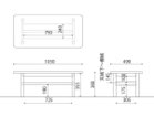 【サラ/SALA / GOODS】のCenter Table / センターテーブル 寸法図「幅105cm」|ID: prp329100004970559 ipo3291000000037276031
