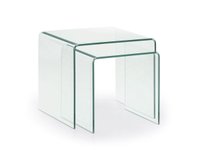 【ラフォーマ/LaForma / GOODS】のBURANO / ブラーノ ネストテーブル 大人の最旬トレンドファッション＆コーディネート founy(ファウニー) 送料無料 Free Shipping ガラス Glass, Glassware テーブル Table, Dining Table フォルム Silhouette, Form モダン Modern, Contemporary ホーム・キャンプ・アウトドア・お取り寄せ Home Living / Home & Lifestyle / Camping Gear / Outdoor Camping 家具・インテリア Home Furniture & Interior. Stylish & Functional Living Spaces テーブル Dining, Coffee & Side Tables サイドテーブル・ナイトテーブル Side & End Tables |ID:prp329100004970576