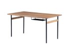 【ノラ/nora / GOODS】のIRORO DINING TABLE / イロロ ダイニングテーブル 幅140cm レッドオーク天板 H脚 天板下ラック:アイアンラック|ID: prp329100004970580 ipo3291000000037276124
