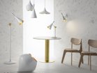 【トム ディクソン/Tom Dixon / GOODS】のTube Base Black + White Marble Top Round 600 / チューブ ベース + ホワイトマーブルトップ ラウンド 600(ブラック脚) 参考イメージ|ID: prp329100004970582 ipo3291000000037276137