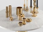 【トム ディクソン/Tom Dixon / GOODS】のTube Base Black + White Marble Top Round 600 / チューブ ベース + ホワイトマーブルトップ ラウンド 600(ブラック脚) 参考イメージ|ID: prp329100004970582 ipo3291000000037276139