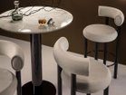 【トム ディクソン/Tom Dixon / GOODS】のTube Base Black + White Marble Top Round 600 / チューブ ベース + ホワイトマーブルトップ ラウンド 600(ブラック脚) 参考イメージ|ID: prp329100004970582 ipo3291000000037276140
