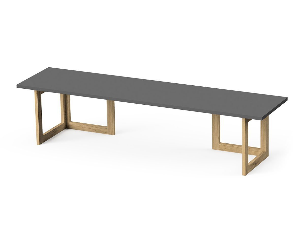 【スティール/stiiilll / GOODS】のTable Set / テーブルセット メラミン天板 ハーフ + 木脚 S インテリア・キッズ・メンズ・レディースファッション・服の通販 founy(ファウニー) 　シンプル　Simple, Minimal　スリム　Slim, Slim Fit　テーブル　Table, Dining Table　ハーフ　Half, Half-Length　フラット　Flat, Flat Shoes　ホーム・キャンプ・アウトドア・お取り寄せ　Home Living / Home & Lifestyle / Camping Gear / Outdoor Camping　家具・インテリア　Home Furniture & Interior. Stylish & Functional Living Spaces　テーブル　Dining, Coffee & Side Tables　ローテーブル・センターテーブル　Coffee & Center Tables　天板ダークグレー|ID: prp329100004970628 ipo3291000000037276429