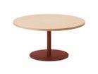 【ティーアンドオー/T&O / GOODS】のCoffee Table 90 / コーヒーテーブル 90 天板:オーク NL-0(ウレタン塗装 / ナチュラルホワイト)、脚部:レッド、天板タイプ:突板仕上げ|ID: prp329100004970642 ipo3291000000037276519