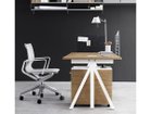 【ストリングファニチャー/String Furniture / GOODS】のWorks Sit-stand Meeting Table / Electrical / ワークス 昇降式ミーティングテーブル オーク天板 脚部カラー「ホワイト」参考イメージ|ID: prp329100004970696 ipo3291000000037276761