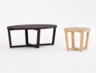 【アボール/ABORD / GOODS】のSIDE TABLE / サイドテーブル AT108 左:同シリーズの「リビングテーブル AT109(W ウォールナット)」、右:本商品(CL クリア)|ID: prp329100004970697 ipo3291000000037276775
