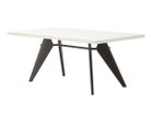 【ヴィトラ/Vitra / GOODS】のEM Table / EM ターブル HPL 天板:アイボリー、脚部:ディープブラック、サイズ:幅200cm|ID: prp329100004970730 ipo3291000000037276929