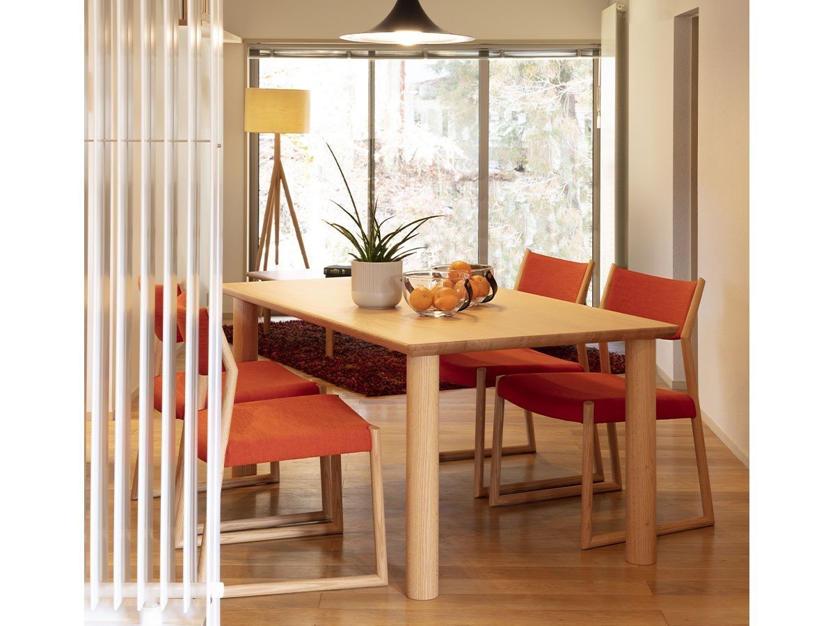 【日進木工/NISSHIN MOKKOU / GOODS】のSLOW Four-leg Dining Table / スロウ ダイニングテーブル 4本脚 インテリア・キッズ・メンズ・レディースファッション・服の通販 founy(ファウニー) 　テーブル　Table, Dining Table　ホーム・キャンプ・アウトドア・お取り寄せ　Home Living / Home & Lifestyle / Camping Gear / Outdoor Camping　家具・インテリア　Home Furniture & Interior. Stylish & Functional Living Spaces　テーブル　Dining, Coffee & Side Tables　ダイニングテーブル・食卓テーブル　Dining Tables　サイズ:幅160cm|ID: prp329100004970756 ipo3291000000037277045