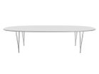 【フリッツ ハンセン/FRITZ HANSEN / GOODS】のTABLE SERIES SUPERELLIPSE / テーブルシリーズ スーパー楕円テーブル スパンレッグ B617 大人の最旬トレンドファッション＆コーディネート founy(ファウニー) テーブル Table, Dining Table フォルム Silhouette, Form ホーム・キャンプ・アウトドア・お取り寄せ Home Living / Home & Lifestyle / Camping Gear / Outdoor Camping 家具・インテリア Home Furniture & Interior. Stylish & Functional Living Spaces テーブル Dining, Coffee & Side Tables ダイニングテーブル・食卓テーブル Dining Tables thumbnail 天板:ラミネート / ホワイト、脚部:クローム仕上|ID: prp329100004970817 ipo3291000000037277367