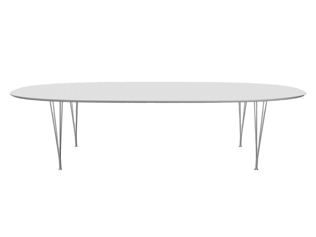 【フリッツ ハンセン/FRITZ HANSEN / GOODS】のTABLE SERIES SUPERELLIPSE / テーブルシリーズ スーパー楕円テーブル スパンレッグ B617 インテリア・キッズ・メンズ・レディースファッション・服の通販 founy(ファウニー) 　テーブル　Table, Dining Table　フォルム　Silhouette, Form　ホーム・キャンプ・アウトドア・お取り寄せ　Home Living / Home & Lifestyle / Camping Gear / Outdoor Camping　家具・インテリア　Home Furniture & Interior. Stylish & Functional Living Spaces　テーブル　Dining, Coffee & Side Tables　ダイニングテーブル・食卓テーブル　Dining Tables　天板:ラミネート / ホワイト、脚部:クローム仕上|ID: prp329100004970817 ipo3291000000037277367