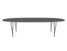 【フリッツ ハンセン/FRITZ HANSEN / GOODS】のTABLE SERIES SUPERELLIPSE / テーブルシリーズ スーパー楕円テーブル スパンレッグ B617 大人の最旬トレンドファッション＆コーディネート founy(ファウニー) テーブル Table, Dining Table フォルム Silhouette, Form ホーム・キャンプ・アウトドア・お取り寄せ Home Living / Home & Lifestyle / Camping Gear / Outdoor Camping 家具・インテリア Home Furniture & Interior. Stylish & Functional Living Spaces テーブル Dining, Coffee & Side Tables ダイニングテーブル・食卓テーブル Dining Tables thumbnail 天板:ラミネート / グレーブローモ、脚部:ブラック|ID: prp329100004970817 ipo3291000000037277368