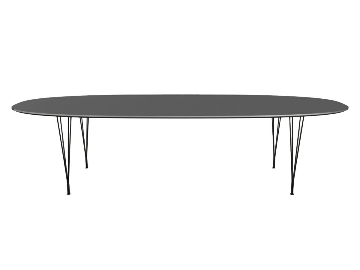 【フリッツ ハンセン/FRITZ HANSEN / GOODS】のTABLE SERIES SUPERELLIPSE / テーブルシリーズ スーパー楕円テーブル スパンレッグ B617 インテリア・キッズ・メンズ・レディースファッション・服の通販 founy(ファウニー) 　テーブル　Table, Dining Table　フォルム　Silhouette, Form　ホーム・キャンプ・アウトドア・お取り寄せ　Home Living / Home & Lifestyle / Camping Gear / Outdoor Camping　家具・インテリア　Home Furniture & Interior. Stylish & Functional Living Spaces　テーブル　Dining, Coffee & Side Tables　ダイニングテーブル・食卓テーブル　Dining Tables　天板:ラミネート / グレーブローモ、脚部:ブラック|ID: prp329100004970817 ipo3291000000037277368