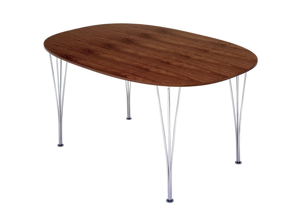 【フリッツ ハンセン/FRITZ HANSEN / GOODS】のTABLE SERIES SUPERELLIPSE / テーブルシリーズ スーパー楕円テーブル スパンレッグ B617 インテリア・キッズ・メンズ・レディースファッション・服の通販 founy(ファウニー) 　テーブル　Table, Dining Table　フォルム　Silhouette, Form　ホーム・キャンプ・アウトドア・お取り寄せ　Home Living / Home & Lifestyle / Camping Gear / Outdoor Camping　家具・インテリア　Home Furniture & Interior. Stylish & Functional Living Spaces　テーブル　Dining, Coffee & Side Tables　ダイニングテーブル・食卓テーブル　Dining Tables　天板「ナチュラルウッド / ウォルナット」参考イメージ|ID: prp329100004970817 ipo3291000000037277380