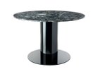 【トム ディクソン/Tom Dixon / GOODS】のTube Wide Base Black + Pebble Marble Top Round 1200 / チューブワイド ベース + ペブルマーブルトップ ラウンド 1200(ブラック脚) -|ID: prp329100004970829 ipo3291000000037277422