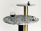 【トム ディクソン/Tom Dixon / GOODS】のTube Wide Base Black + Pebble Marble Top Round 1200 / チューブワイド ベース + ペブルマーブルトップ ラウンド 1200(ブラック脚) 天板参考イメージ|ID: prp329100004970829 ipo3291000000037277425