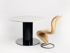 【トム ディクソン/Tom Dixon / GOODS】のTube Wide Base Black + Pebble Marble Top Round 1200 / チューブワイド ベース + ペブルマーブルトップ ラウンド 1200(ブラック脚) 参考イメージ|ID: prp329100004970829 ipo3291000000037277431