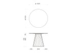 【フライミー ノワール/FLYMEe Noir / GOODS】のRound Dining Table / ラウンドダイニングテーブル 円脚 #122579 「直径100cm」寸法図|ID: prp329100004970870 ipo3291000000037277586